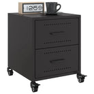 Trendy nachtkastjes met stabiel koudgewalst staal frame - Zwart / 2 - Nachtkastjes