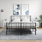Trendy nachtkastjes van bewerkt hout met metalen poten voor een strak interieur - Wit / 2 - Nachtkastjes