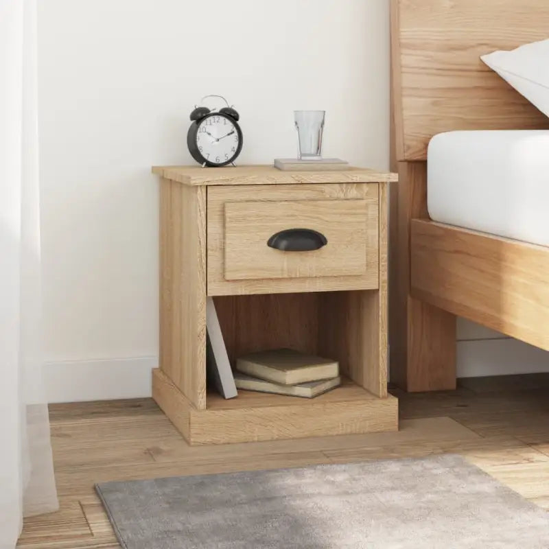 Trendy nachtkastjes van hoogwaardig bewerkt hout voor een stijlvolle woning - Sonoma eiken / 1 - Nachtkastjes