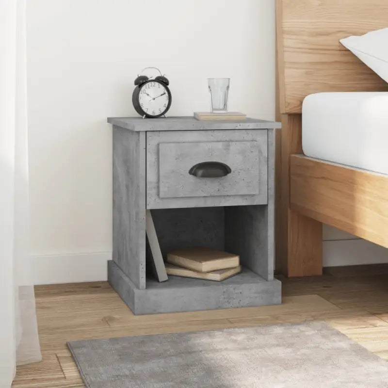 Trendy nachtkastjes van hoogwaardig bewerkt hout voor een stijlvolle woning - Betongrijs / 2 - Nachtkastjes
