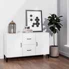 Trendy ontwerp dressoir in bewerkt hout gemakkelijk schoon en stijlvol - Hoogglans wit / 1 - Dressoirs & buffetkasten