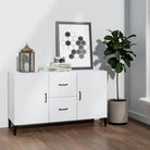 Trendy ontwerp dressoir in bewerkt hout gemakkelijk schoon en stijlvol - Wit / 1 - Dressoirs & buffetkasten