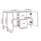 Trendy ontwerp dressoir in bewerkt hout gemakkelijk schoon en stijlvol - Dressoirs & buffetkasten