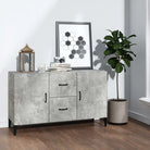 Trendy ontwerp dressoir in bewerkt hout gemakkelijk schoon en stijlvol - Betongrijs / 1 - Dressoirs & buffetkasten
