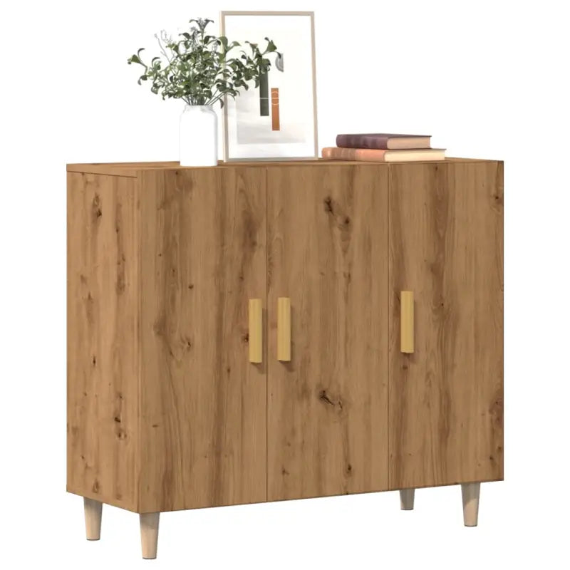 Trendy ontwerp grijs sonoma dressoir gemakkelijk schoon en stevig - artisanaal eikenkleurig / 1 - Dressoirs &
