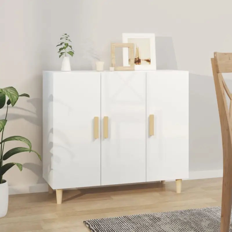 Trendy ontwerp grijs sonoma dressoir gemakkelijk schoon en stevig - Hoogglans wit / 1 - Dressoirs & buffetkasten