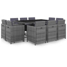Trendy rattan tuinset met stalen frame en makkelijke schoonmaak - Tuinsets