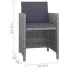 Trendy rattan tuinset met stalen frame en makkelijke schoonmaak - Tuinsets