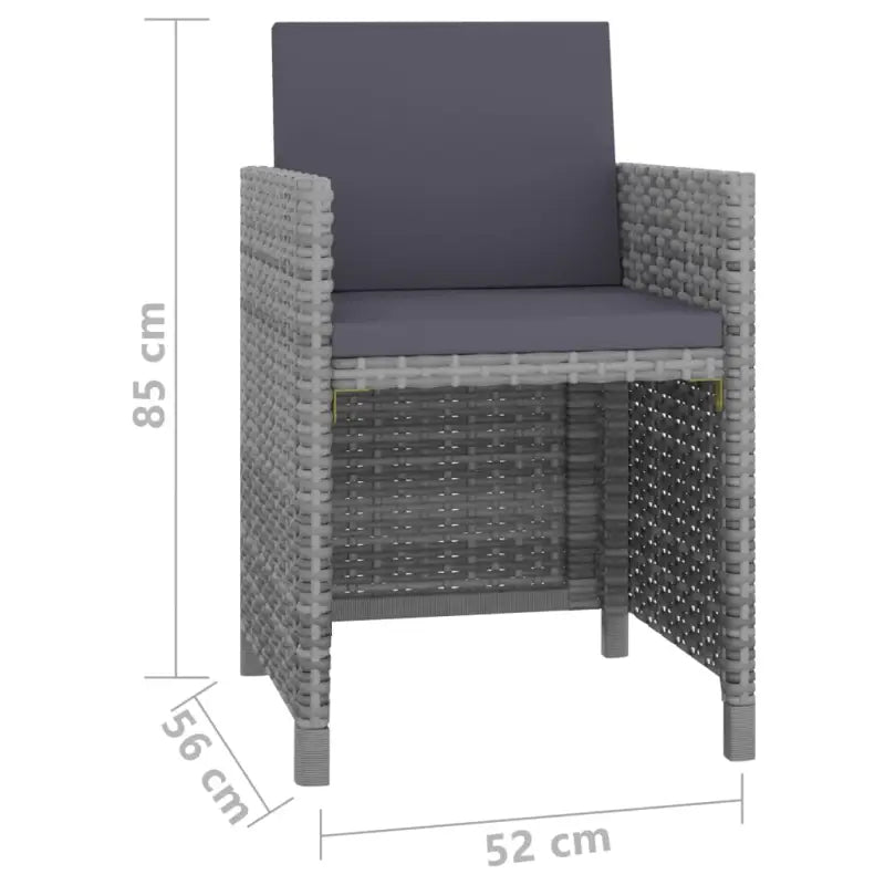 Trendy rattan tuinset met stalen frame en makkelijke schoonmaak - Tuinsets
