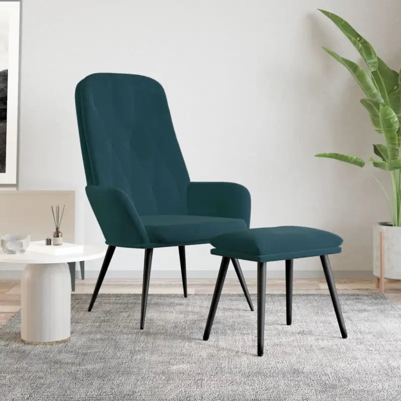 Trendy relaxstoel voor werk en ontspanning - Blauw / 1 / Met voetensteun - Fauteuils & Relaxfauteuils