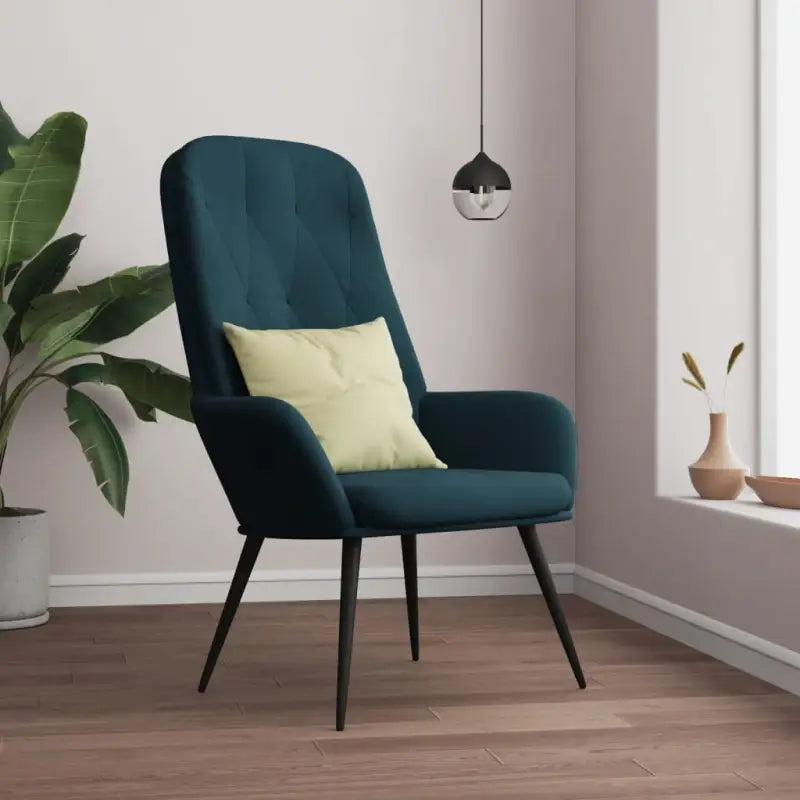 Trendy relaxstoel voor werk en ontspanning - Blauw / 1 / Zonder voetensteun - Fauteuils & Relaxfauteuils