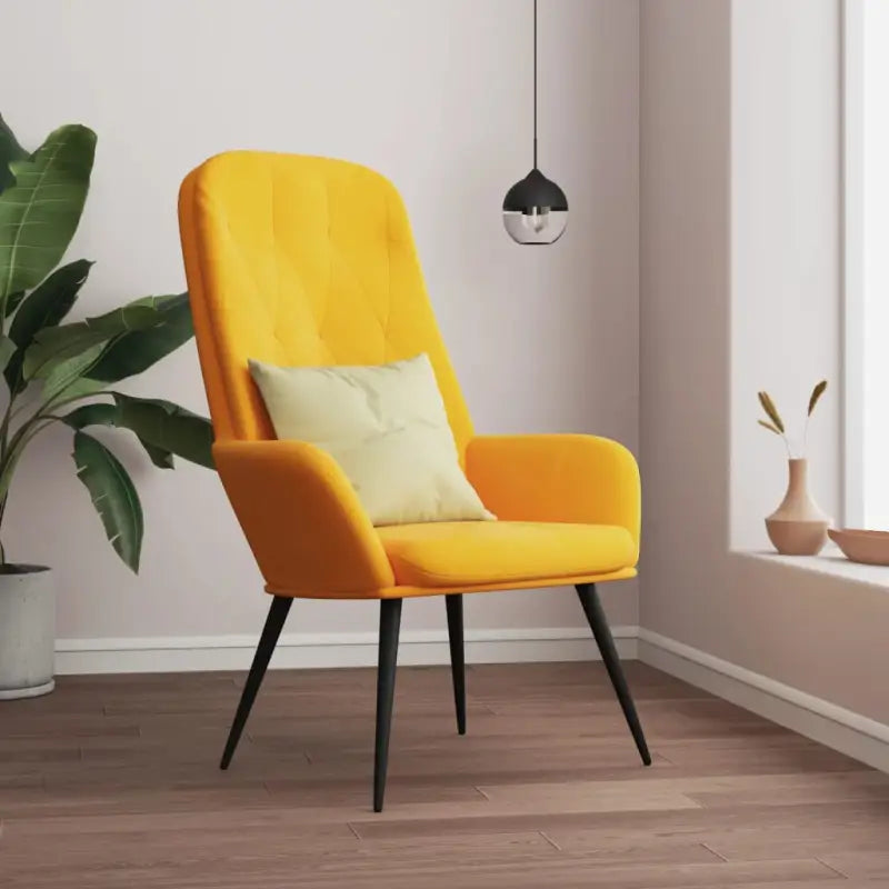 Trendy relaxstoel voor werk en ontspanning - Geel / 1 / Zonder voetensteun - Fauteuils & Relaxfauteuils