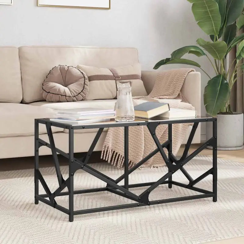 Trendy salontafel met glazen blad voor elegante woonkamerdecoratie - Salontafels