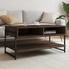 Trendy salontafel van bewerkt hout voor binnen handbereik - bruin eikenkleur / 1 - Salontafels