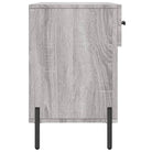 Trendy schoenenrek met ijzeren poten in grijs sonoma van bewerkt hout - Grijs sonoma / 1 - Schoenenrekken