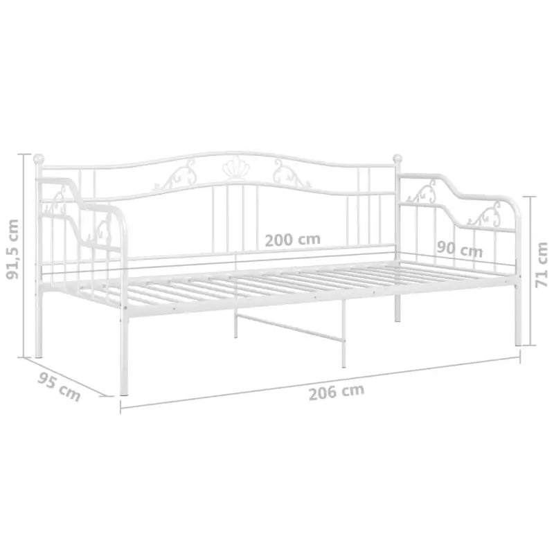 Trendy slaapbank voor extra zitruimte en gastenbed - Wit - Bedden & bedframes