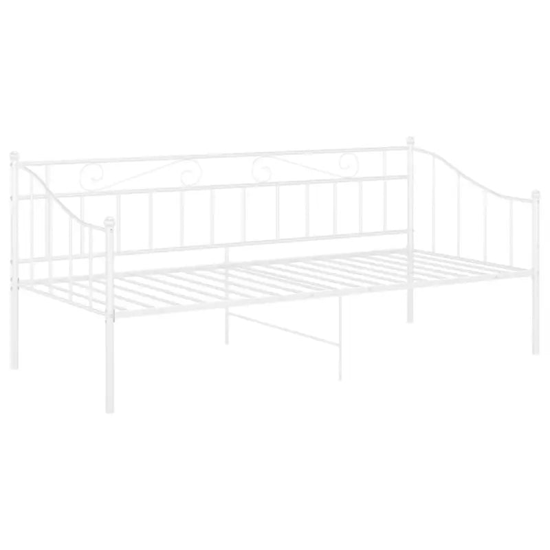 Trendy slaapbank voor overdag zit en ’s nachts bed - Wit - Bedden & bedframes