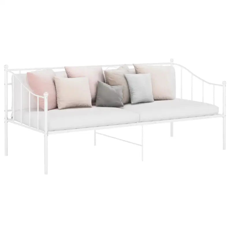 Trendy slaapbank voor overdag zit en ’s nachts bed - Wit - Bedden & bedframes