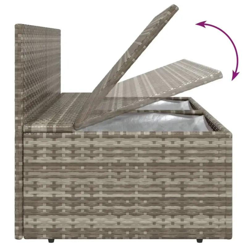 Trendy tuinbanken met waterdichte zak en duurzaam poly rattan - Tuinsets