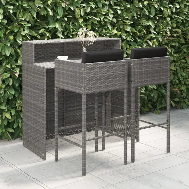 Trendy tuinbarset van waterbestendig PE-rattan voor gezelligheid - Tuinsets