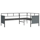 Trendy tuinhoekbank met stabiel frame voor ontspannen buitenplezier - 168 x 116 x 65 cm - Tuinsets