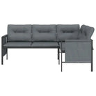 Trendy tuinhoekbank met stabiel frame voor ontspannen buitenplezier - 168 x 116 x 65 cm - Tuinsets
