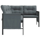 Trendy tuinhoekbank met stabiel frame voor ontspannen buitenplezier - 168 x 116 x 65 cm - Tuinsets