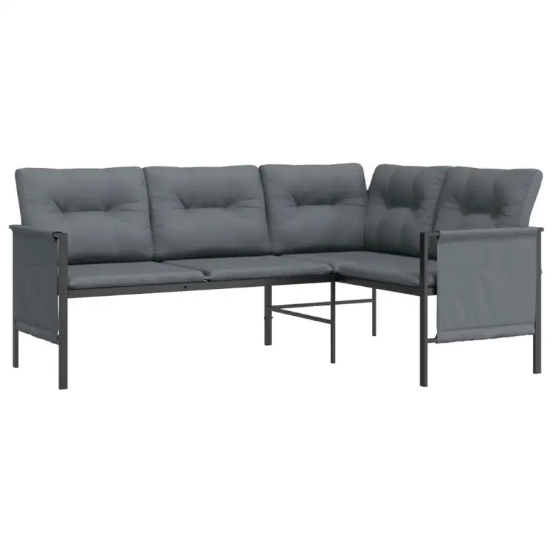 Trendy tuinhoekbank met stabiel frame voor ontspannen buitenplezier - 168 x 116 x 65 cm - Tuinsets