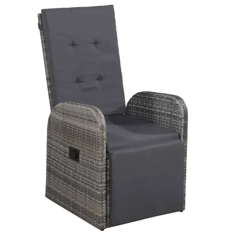 Trendy tuinmeubelset met verstelbare rugleuningen en stoelen gemakkelijk - Grijs - Tuinsets
