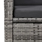 Trendy tuinmeubelset met verstelbare rugleuningen en stoelen gemakkelijk - Grijs - Tuinsets