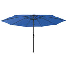 Trendy tuinparasol met LED-verlichting voor schaduw en UV-bescherming - azuurblauw / 1 - Parasols en zonneschermen