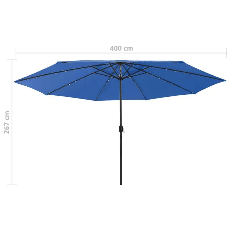 Trendy tuinparasol met LED-verlichting voor schaduw en UV-bescherming - Parasols en zonneschermen