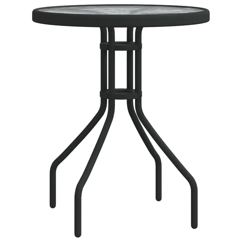 Trendy tuinset met gehard glas voor een stijlvolle terrasbeleving - Zwart / na / 3 - Tuinsets