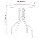 Trendy tuinset met gehard glas voor een stijlvolle terrasbeleving - Zwart / na / 3 - Tuinsets