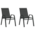 Trendy tuinset met gehard glas voor een stijlvolle terrasbeleving - Zwart / na / 3 - Tuinsets