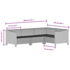 Trendy tuinset met poly rattan en armleuning links - Tuinsets