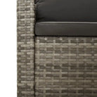 Trendy tuinset met poly rattan en armleuning links - Tuinsets