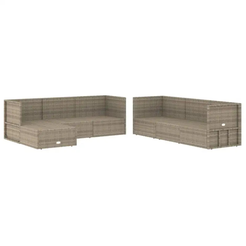 Trendy tuinset met poly rattan en comfortabele afmetingen zitting - Tuinsets