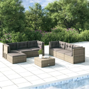Trendy tuinset met poly rattan en comfortabele afmetingen zitting - Tuinsets