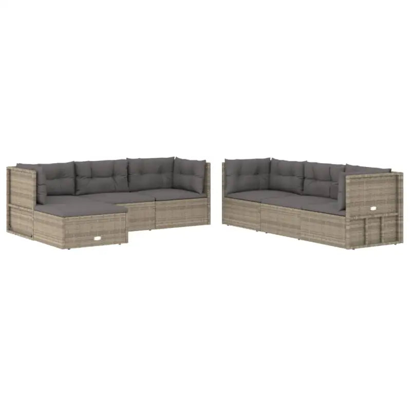 Trendy tuinset met poly rattan en comfortabele afmetingen zitting - Tuinsets