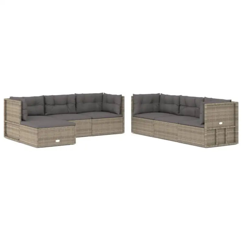 Trendy tuinset met poly rattan en comfortabele afmetingen zitting - Tuinsets