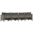 Trendy tuinset met poly rattan en lichtgewicht constructie - Tuinsets