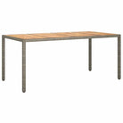 Trendy tuinset met poly rattan en natuurlijke olieafwerking - 190 cm tafellengte - Tuinsets