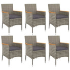 Trendy tuinset met poly rattan en natuurlijke olieafwerking - 190 cm tafellengte - Tuinsets