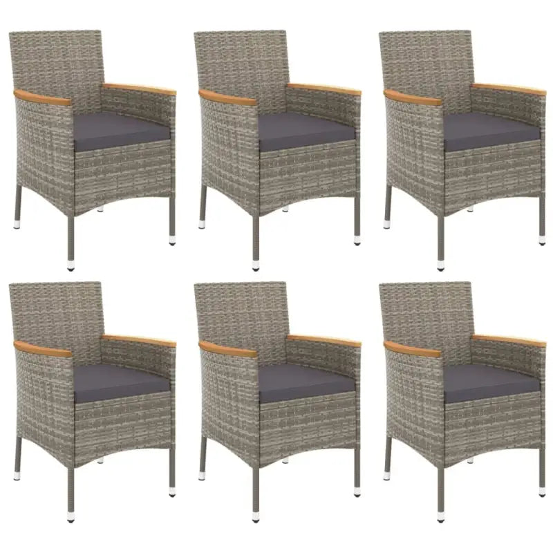 Trendy tuinset met poly rattan en natuurlijke olieafwerking - 190 cm tafellengte - Tuinsets