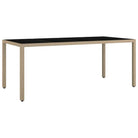 Trendy tuinset met poly rattan en verstelbare tuinstoel voor terras - Tuinsets
