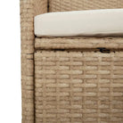 Trendy tuinset met poly rattan en verstelbare tuinstoel voor terras - Tuinsets