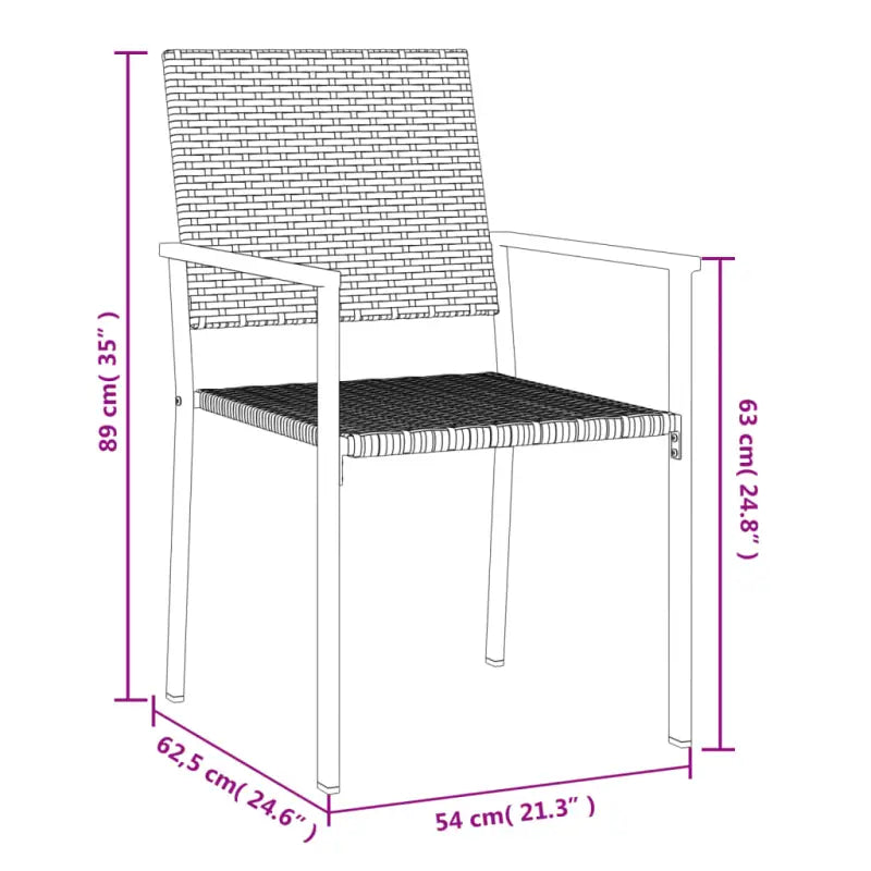 Trendy tuinstoelen van duurzaam poly rattan voor jouw tuin of terras - Tuinstoelen