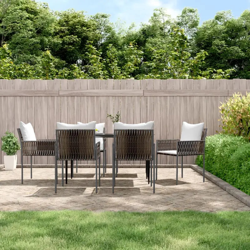 Trendy Tuinstoelen van Poly Rattan voor een duurzame tuinset - Bruin / 6 - Tuinstoelen