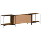 Trendy Tv-meubel met bewerkt hout en metalen frame - Tv-meubels